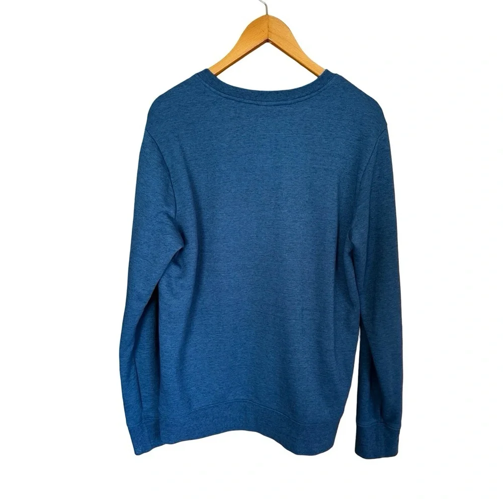 The North Face Men's Heritage Patch Crew Sweatshirt Blue Sz L